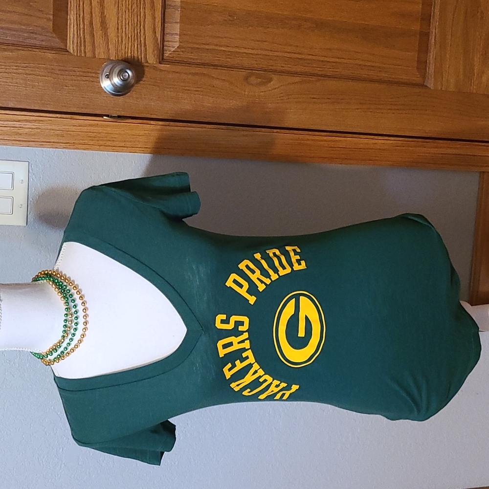 Green Bay Packers tee, sz XS, PINK VS
